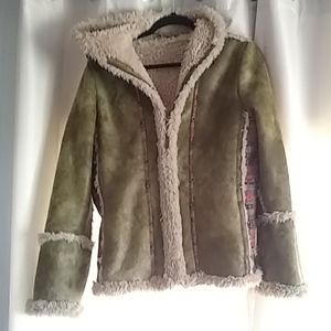 Skea Vail Colorado marbleized nubuck coat